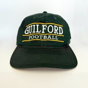 Vtg Guilford Football Green Snapback Hat - 3 Brothers Sportswear